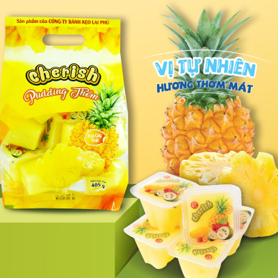 Thạch pudding Cherish vị Thơm 405g