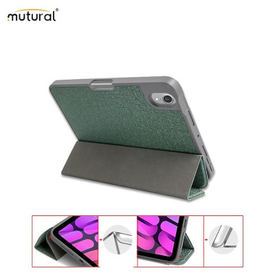 Bao da chống sốc canvas cho iPad Air 13inch M2 . M3 hiệu Mutural Yashi Series trang bị ngăn đựng bút, thiết kế tản nhiệt - Hàng chính hãng