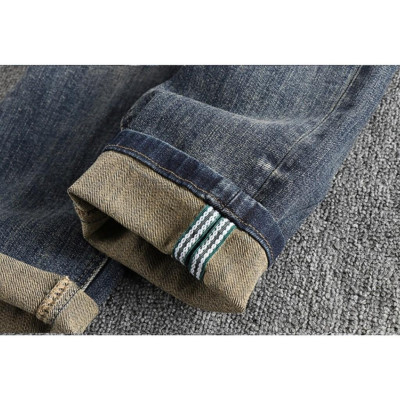 Quần jean bụi phong cách Retro_dã ngoại