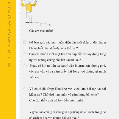 Những Bài Văn Mẫu Lớp 8 (Tập 1)