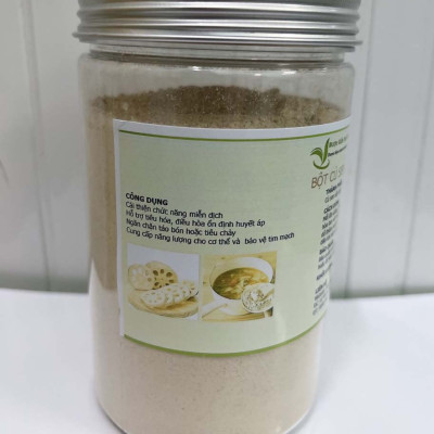 Bột củ sen nguyên chất - Bột nghiền trực tiếp từ củ sen - Dữ lại 100% dưởng chất từ củ sen ( Hủ 500gr)