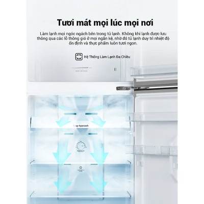 Tủ Lạnh Hisense Inverter Pro 424L RT549N4EW-MBU Tiết Kiệm Điện Năng, Diệt Khuẩn Khử Mùi, Bảo Hành 3 Năm - Hàng Chính Hãng