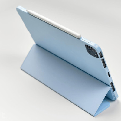 Bao da Cho IPAD Pro 11 inch M4 2024 Air 5/Air 4 10.9/ Pro 11 inch/Gen 9 8 7th 10.2/Gen 10 hiệu  WIWU Classic II mặt lưng dẻo chống sốc chống va đập có khay đựng bút - Hàng chính hãng