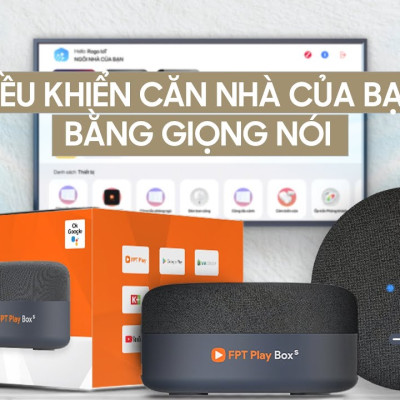 FPT Play Box S 2021 (T590) - Kết hợp Tivi Box và Loa thông minh - Điều khiển giọng nói thông minh không chạm - HÀNG CHÍNH HÃNG
