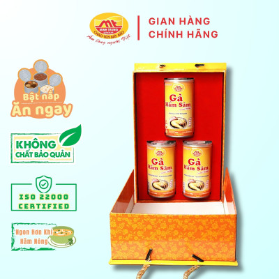 Gà hầm sâm Minh Trung 365g - Gà Hầm Sâm (Hộp 3 lon)