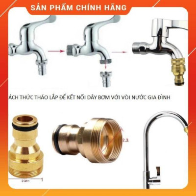 Bộ dây vòi xịt nước rửa xe, tưới cây , tăng áp 3 lần, loại 7m, 10m 206701-2 đầu đồng, cút đồng+  túi đựng bút