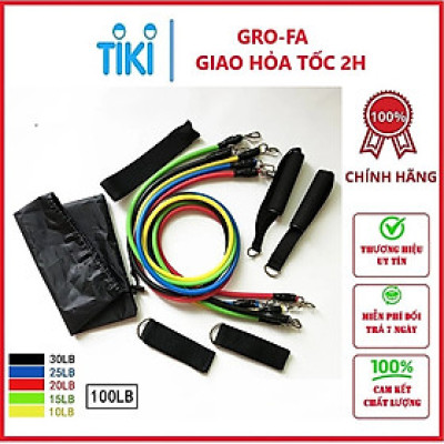 Dây Đàn Hồi Tập Gym - Bộ 11 Dây Kéo Tập Thể Dục, Dây Cao Su Tập Gym, Dây Đàn Hồi Tập Thể Hình, Dây Đàn Hồi Tập Gym, Bộ Dây Tập Thể Lực 11 Món - Hàng chính hãng