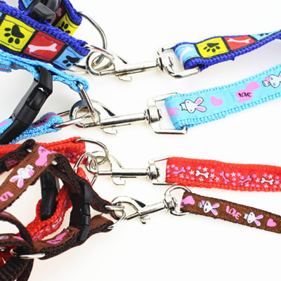 Dây dắt yếm cho thú cưng vải may chất lượng cao Genyo Leash 014 (mẫu màu giao ngẫu nhiên)