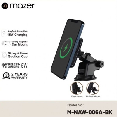 Đế Sạc Không Dây Mazer Infinite.Boost Mag.Drive 15W Wireless Car Bracket - Hàng Chính Hãng