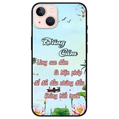 Ốp lưng dành cho Iphone 13 Mini - Iphone 13 - Iphone 13 Pro -  Iphone 13 Pro Max - Dũng Cảm Thư Pháp
