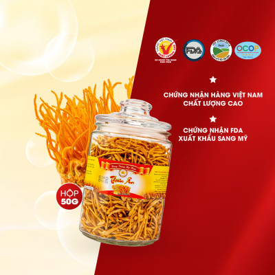 Đông Trùng Hạ Thảo Sấy Thăng Hoa Thiên Ân - Hũ 50g