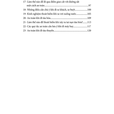 An Toàn Khi Ở Nhà Và Tham Gia Giao Thông