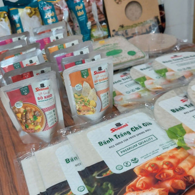 Bún tươi khô Shammi túi 400g (bún tươi sấy khô hàng xuất khẩu không chất bảo quản, không hàn the)