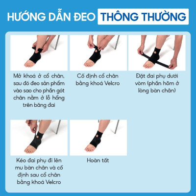 Đai cổ chân Phiten loại cứng AP166003/AP166004/AP166005