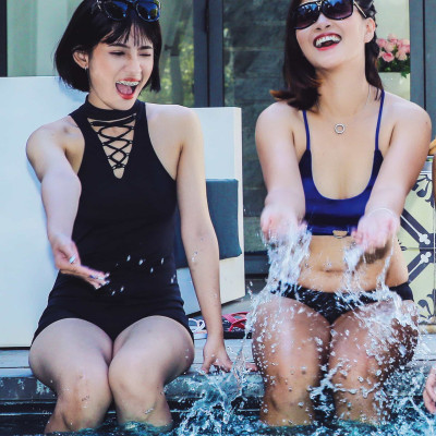 Bộ Đồ Bơi Nữ 1 Mảnh LMcation Serena - Màu Đen