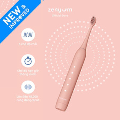 [Chính Hãng] Bàn Chải Đánh Răng Điện Zenyum Sonic MỚI 2.0- Màu Hồng San Hô - Công Nghệ Singapore