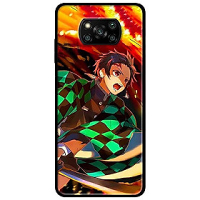 Ốp lưng dành cho Xiaomi Poco X3 mẫu Anime Áo Sọc Xanh