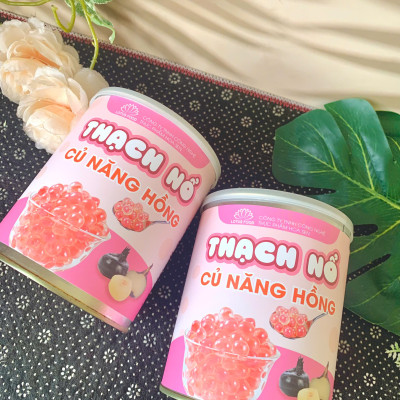 Thạch Nổ Củ Năng Hồng 900g
