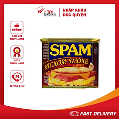 Thịt Hộp SPAM Smoke Vị Xông Khói 340g - Nhập Khẩu Mỹ | Hormel SPAM Smoke Flavored 340g