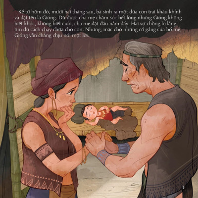 Cổ tích Việt Nam cho bé - Chuyện Ông Gióng - Kim Đồng - Bản màu