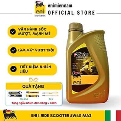 (HCM) Nhớt Eni I-Ride Scooter MA2 5W40 full tổng hợp