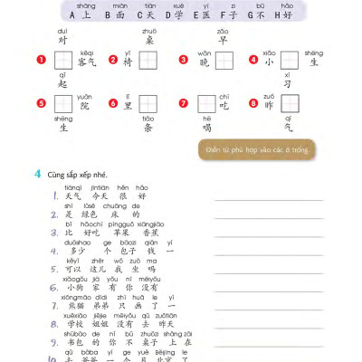 Sách - Combo: Trọn bộ giáo trình chuẩn YCT Tập 1-2-3-4-5-6 +DVD