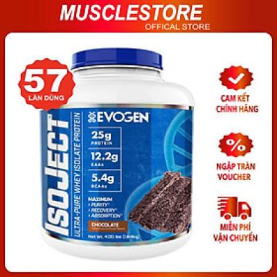 Evogen Whey Protein IsoJect (57 Lần Dùng) - Sữa Tăng Cơ 100% Whey Protein Isolate, Hỗ Trợ Tăng Cơ