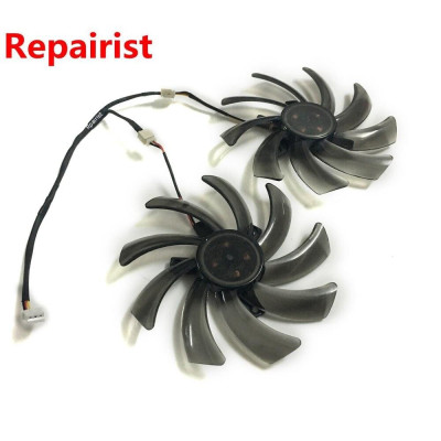 【 Ready stock 】2pcs/set R7 260X GPU Cooler Graphics Card Fan For GIGABYTE R7-260X GV-R726XWF2-2GD Video Cards Cooling