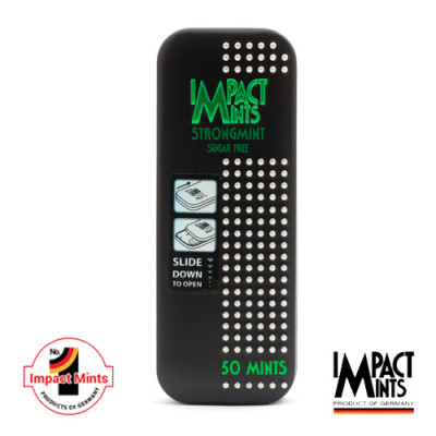 Combo 6 Hộp Kẹo Bạc Hà Không Đường Impact Mints 9g (tặng kèm 6 gói Tempo) 