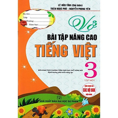 Sách - Vở Bài Tập Nâng Cao Tiếng Việt Lớp 3 - Tập 1 - Dùng Chung Các Bộ SGK Hiện Hành - Hồng Ân