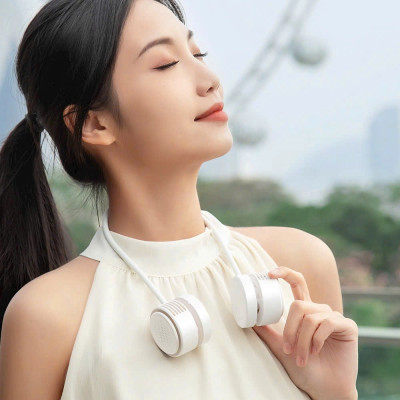 Quạt Đeo Cổ Không Cánh Wi WU Twins Wi-FS014 - Hàng Chính Hãng