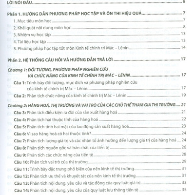 Hướng Dẫn Ôn Thi Hiệu Quả Môn Kinh Tế Chính Trị Mác - Lênin (Dùng Cho Sinh Viên Đại Học Không Chuyên Lí Luận Chính Trị)