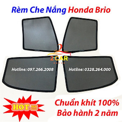 Rèm Che Nắng Honda Brio, Rèm Chắn Nắng Nam Châm Cho Xe ô tô, Bộ 4 Tấm, có nam châm