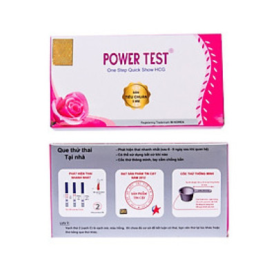 Que Thử Thai 2 Vạch PowerTest Chính Hãng (1 chiếc) - Che Tên Sản Phẩm