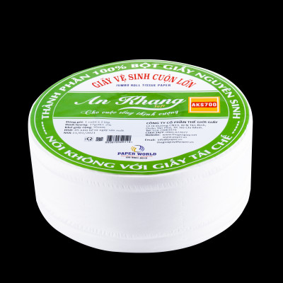 Combo 10 cuộn giấy vệ sinh An khang Soft 700 hai lớp một cuộn 700gr