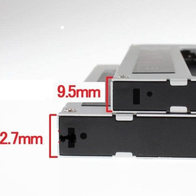 Caddy Bay 9.5mm và 12.7mm - Caddy bay chuyển đổi từ ổ dvd ra khay gắn ổ cứng, dùng cho laptop, giúp laptop có thêm ổ cứng thứ 2 - Hàng chính hãng