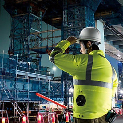 ÁO KHOÁC LÀM MÁT DÙNG PIN SIZE L MAKITA  DFJ214CL (KHÔNG KÈM PIN VÀ SẠC) - HÀNG CHÍNH HÃNG