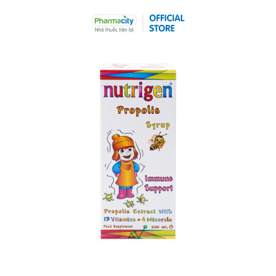 Siro Nutrigen Propolis Syrup tăng đề kháng, hỗ trợ hô hấp cho trẻ em (200ml)