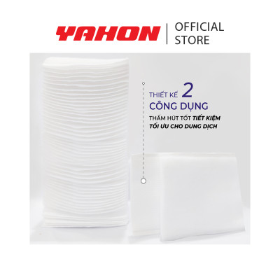 Bông Tẩy Trang POP-PUF 2 Công Dụng Bao Zipper, 90 Miếng/Bao