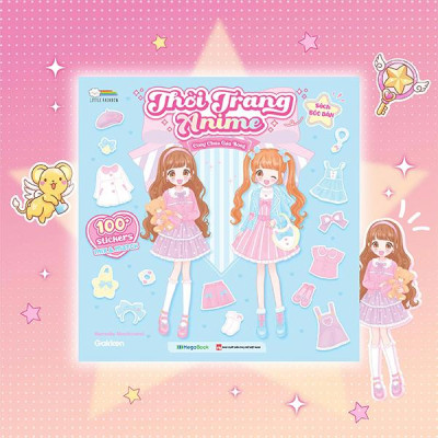 Sách - Sách Bóc Dán - Thời Trang Anime - Công Chúa Gấu Bông