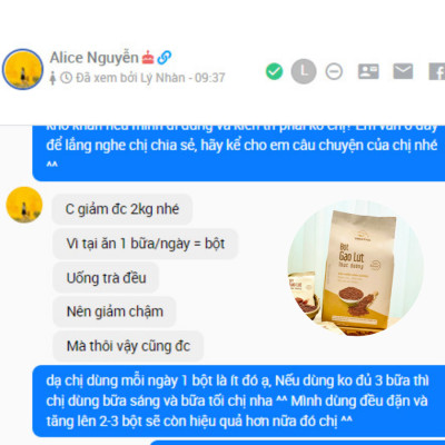 Bột Gạo Lứt Thực Dưỡng Vinatha, Tiêu Mỡ Cải Thiện Sức Khỏe 21 túi nhỏ (40gr / 1 túi)