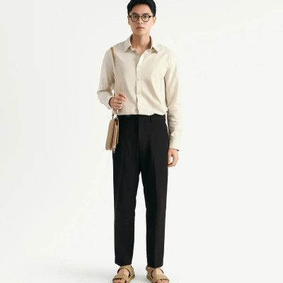 Quần vải / Quần tây màu đen nam Form Slim - RT 10S25PFO002 | ROUTINE CÀ MAU