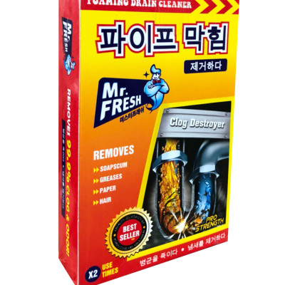 Combo 8 hộp 16 gói bột thông tắc làm sạch đường ống Hàn Quốc (100g/gói)