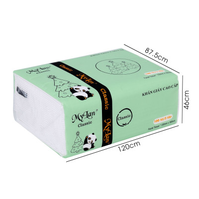 Túi 10 gói GIẤY RÚT GẤU TRÚC MyLan Gói 100 Tờ 3 LỚP, dai, mềm và mịn, đảm bảo an toàn, không bụi