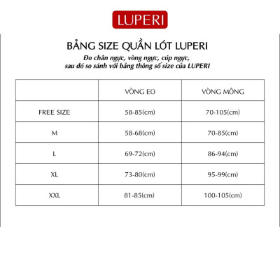 Quần Lót Nữ Cotton  LUPERI LU4QL06 Bikini Cạp Cao quần lót mềm mịn co giãn đàn hồi thoáng khí kháng khuẩn khử mùi