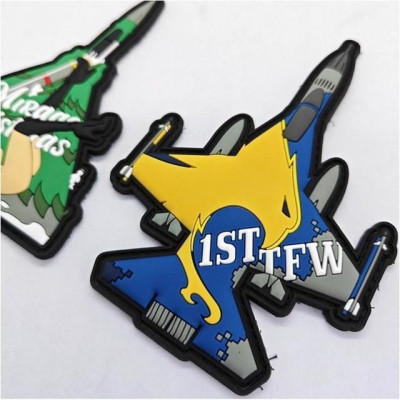 Patch_miếng dán Velcro PVC máy bay tiêm kích_chiến thuật