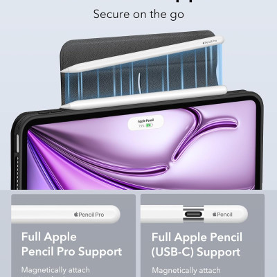 Bao Da dành cho iPad Air 6 13 inch 2024 ESR Rebound Hybrid Case 360 - Hàng Chính Hãng