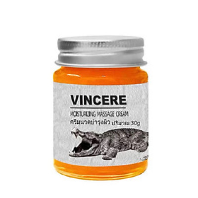 Kem giảm nhăn mặt Vincere mỡ cá sấu giảm sẹo lồi, sẹo lõm, sẹo thâm, sẹo phẫu thuật Thái Lan 30g