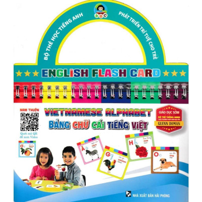 Sách - Bộ Thẻ Học Tiếng Anh - Phát Triển Trí Tuệ Cho Trẻ - Combo 6 Cuốn - Hồng Ân