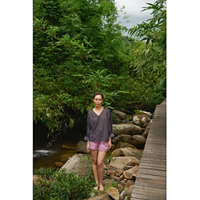 Quần Shorts Linen Oải Hương PAN011 thời trang thiết kế Hity